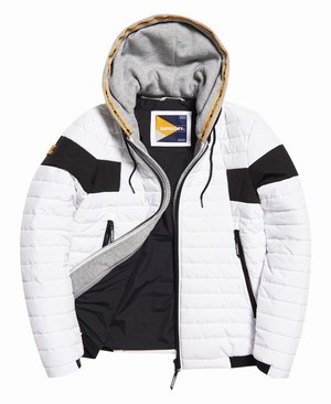 Superdry Copenhagen Padded Női Kabát Fehér | JHTNB2971